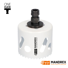Mandrex Gatzaag Bi-Metaal 67mm M42 + OneClick Adapter