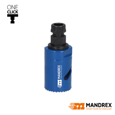 Mandrex Bi-Metaal Gatzaag 27mm M42 Fijnvertand + OneClick Adapter
