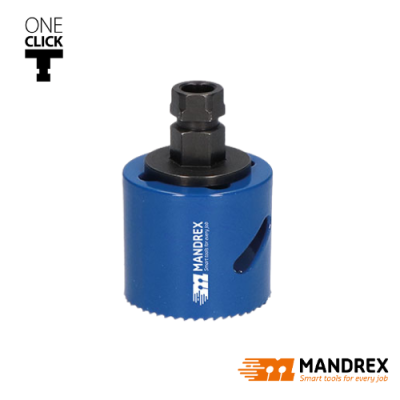 Mandrex Bi-Metaal Gatzaag 44mm M42 Fijnvertand + OneClick Adapter