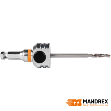 Mandrex Zeskant (11mm) One-Click Gatzaaghouder – Voor Hout, metaal & RVS
