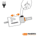 Mandrex Gatzaag Bi-Metaal 14mm M42 + OneClick Adapter