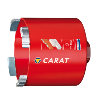 Carat diamantboor 72mm baksteen lengte 60mm Dustec