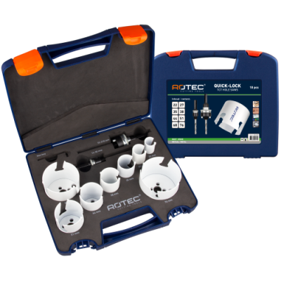 MP-Gatzagenset 10-delig Quick-Lock electricien set