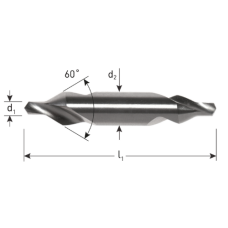 Centreerboor 1,0mm HSS-G